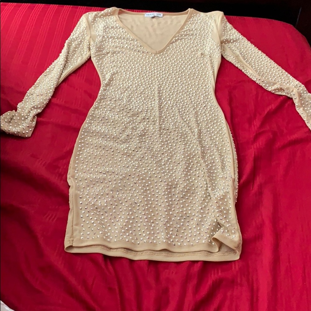 Rhinestone Fashion Nova Dress